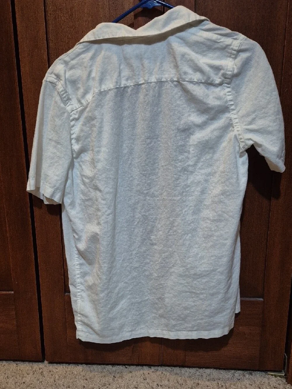 GAP White Short Sleeve Button Down Shirt